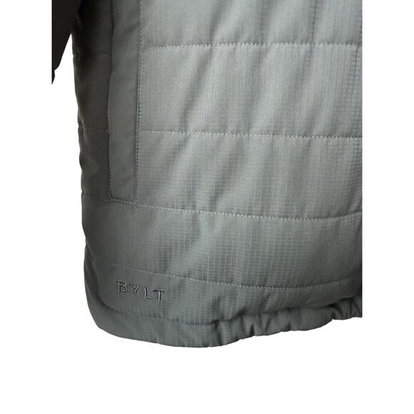 Bylt Mens Harbor Puffer Jacket Size L Gray Outdoor Full Zip Gorpcore Performance - Picture 4 of 9